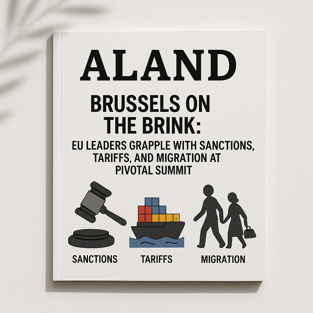 ALAND Magazine Cover – EU Summit on Sanctions, Tariffs, and Migration